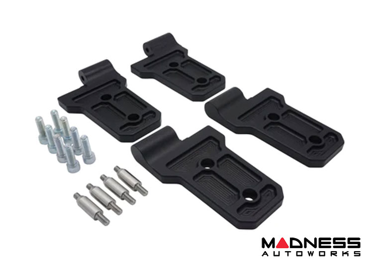 Jeep Wrangler JL Billet Door Hinges - Aluminum - Black